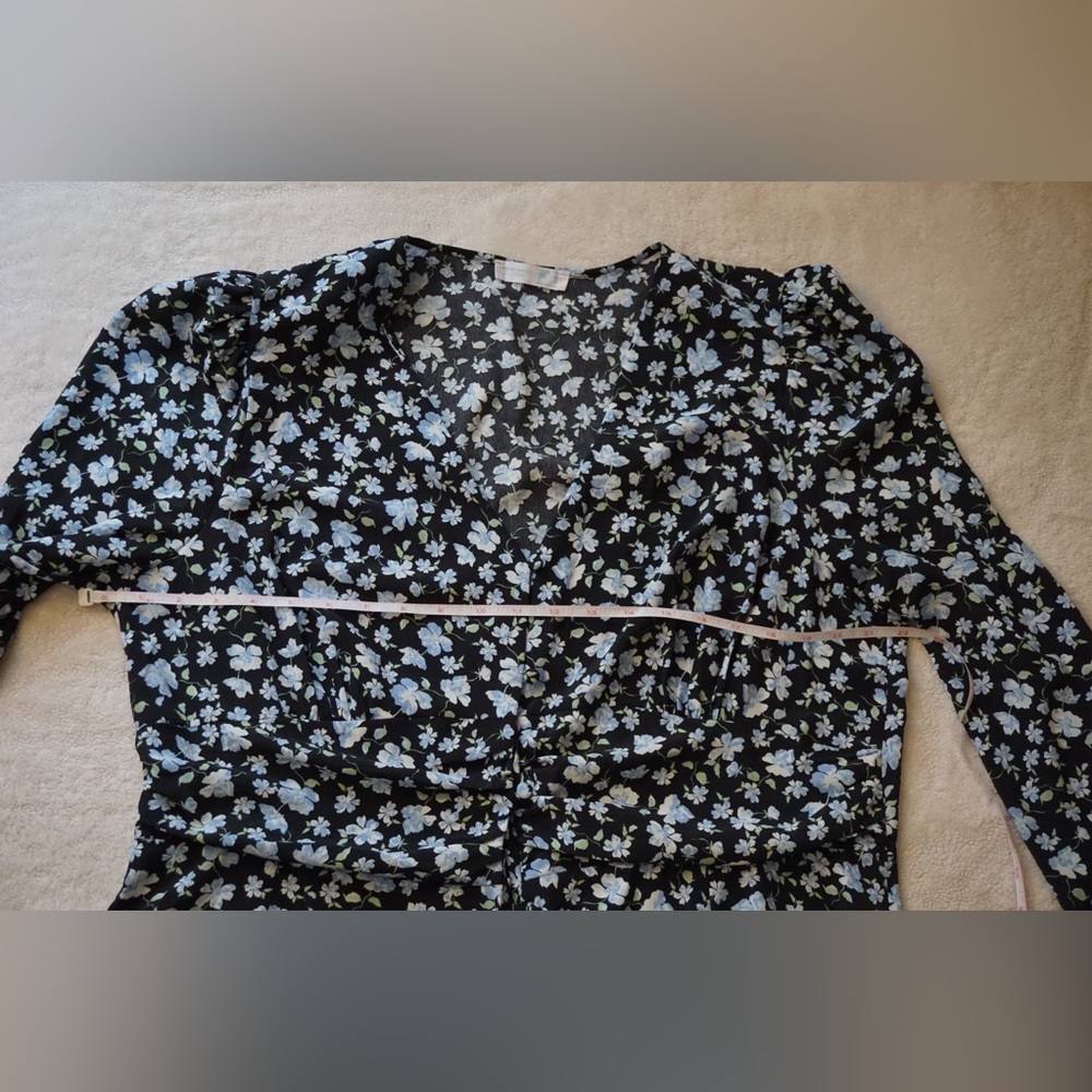 Primark Black Floral Midi Dress